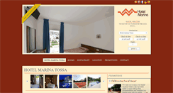 Desktop Screenshot of hotelmarinatossa.es
